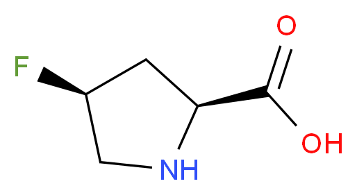 (2S,4S)-4-fluoropyrrolidine-2-carboxylic acid_分子结构_CAS_6745-32-0