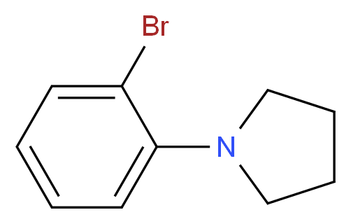 1-(2-Bromophenyl)pyrrolidine_分子结构_CAS_87698-81-5)