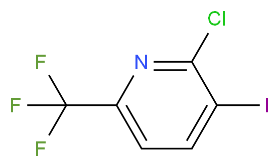 2-CHLORO-3-IODO-6-(TRIFLUOROMETHYL)PYRIDINE_分子结构_CAS_205240-59-1)