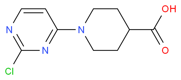 1-(2-chloropyrimidin-4-yl)piperidine-4-carboxylic acid_分子结构_CAS_)