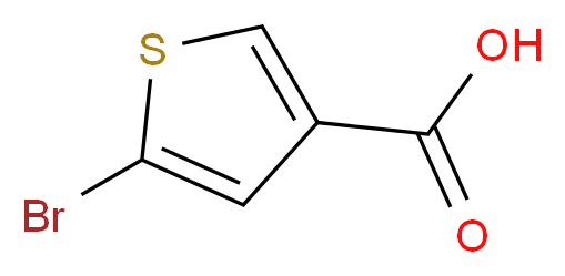 5-Bromothiophene-3-carboxylic acid_分子结构_CAS_100523-84-0)