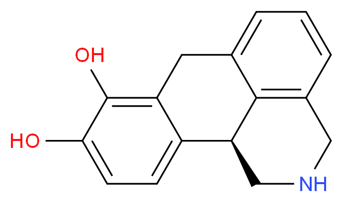 (1S)-15-azatetracyclo[7.7.1.0<sup>2</sup>,<sup>7</sup>.0<sup>1</sup><sup>3</sup>,<sup>1</sup><sup>7</sup>]heptadeca-2,4,6,9,11,13(17)-hexaene-5,6-diol_分子结构_CAS_458563-40-1