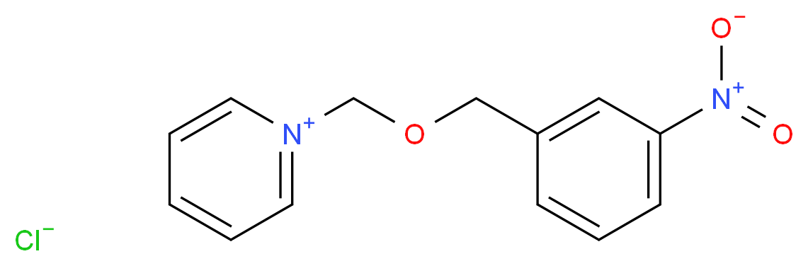 1-[(3-硝基苄氧基)甲基]吡啶氯_分子结构_CAS_3009-13-0)