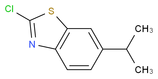 2-chloro-6-(propan-2-yl)-1,3-benzothiazole_分子结构_CAS_856171-16-9
