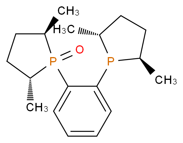 (2R,5R)-1-(2-[(2R,5R)-2,5-Dimethylphospholan-1-yl]phenyl)-2,5-dimethylphospholane 1-oxide_分子结构_CAS_638132-66-8)