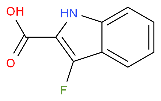 3-fluoro-1H-indole-2-carboxylic acid_分子结构_CAS_942433-63-8
