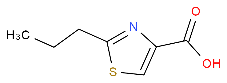 2-propyl-1,3-thiazole-4-carboxylic acid_分子结构_CAS_769123-53-7