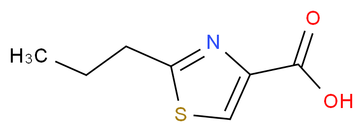 2-propyl-1,3-thiazole-4-carboxylic acid_分子结构_CAS_769123-53-7)