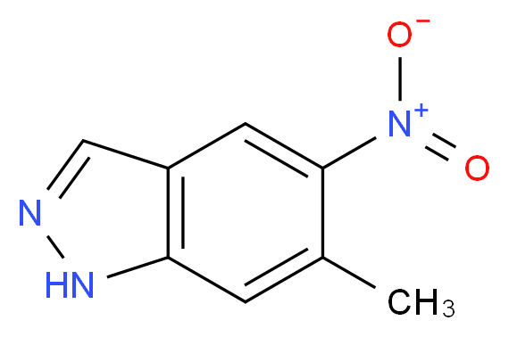 6-methyl-5-nitro-1H-indazole_分子结构_CAS_81115-43-7