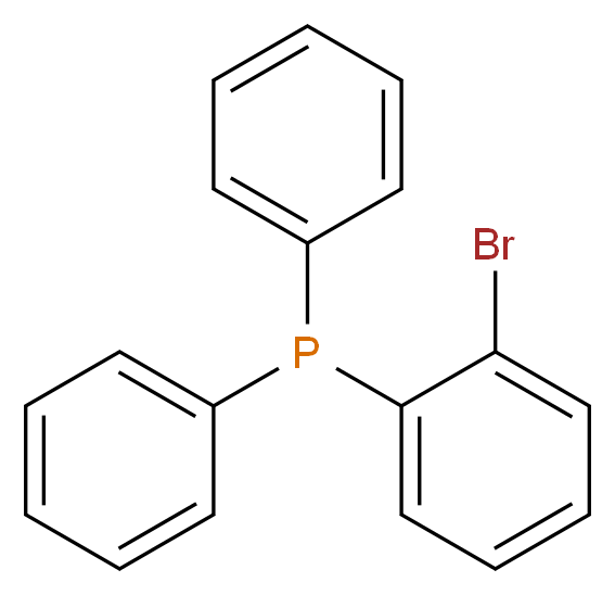 (2-溴苯基)二苯基膦_分子结构_CAS_62336-24-7)