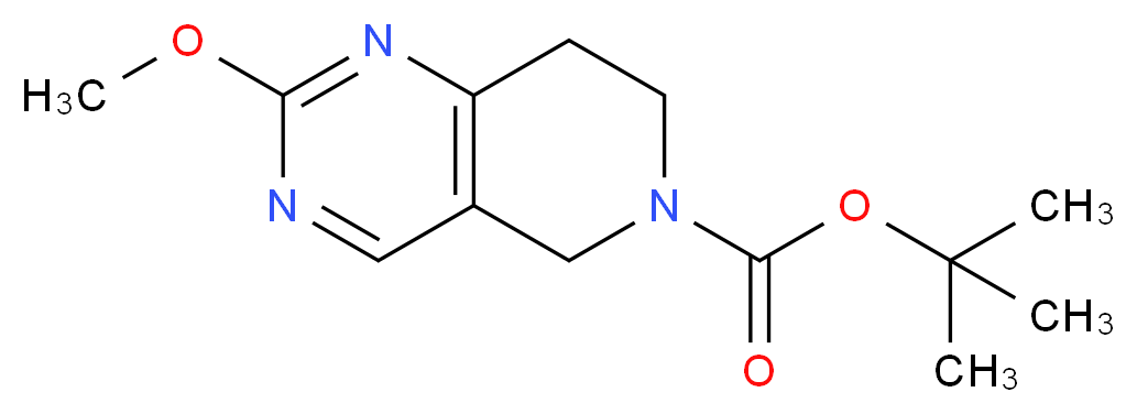 tert-Butyl 2-methoxy-7,8-dihydropyrido[4,3-d]-pyrimidine-6(5H)-carboxylate_分子结构_CAS_900156-22-1)