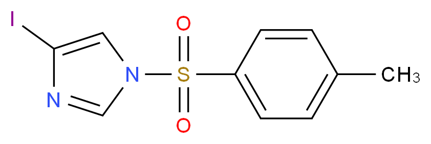 4-iodo-1-(4-methylbenzenesulfonyl)-1H-imidazole_分子结构_CAS_163854-63-5