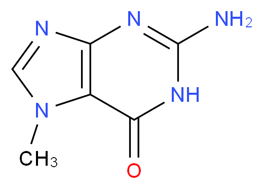 2-amino-7-methyl-6,7-dihydro-1H-purin-6-one_分子结构_CAS_578-76-7