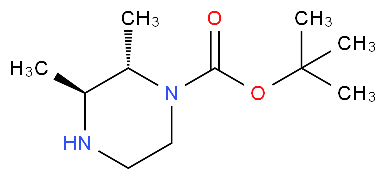 tert-butyl (2S,3S)-2,3-dimethylpiperazine-1-carboxylate_分子结构_CAS_1240589-59-6