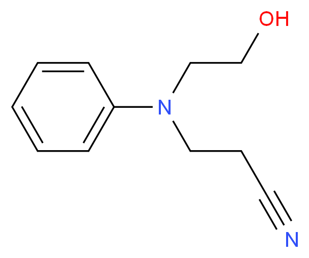 3-[(2-hydroxyethyl)(phenyl)amino]propanenitrile_分子结构_CAS_92-64-8