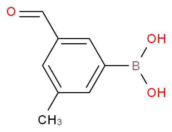 (3-Formyl-5-methylphenyl)boronic acid_分子结构_CAS_870777-33-6)