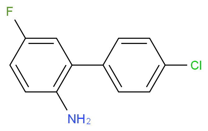 2-(4-chlorophenyl)-4-fluoroaniline_分子结构_CAS_)