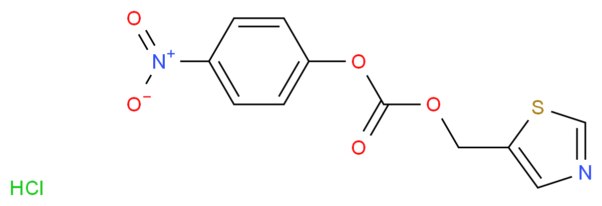 4-Nitrophenyl (thiazol-5-ylmethyl) carbonate hydrochloride_分子结构_CAS_154212-59-6)