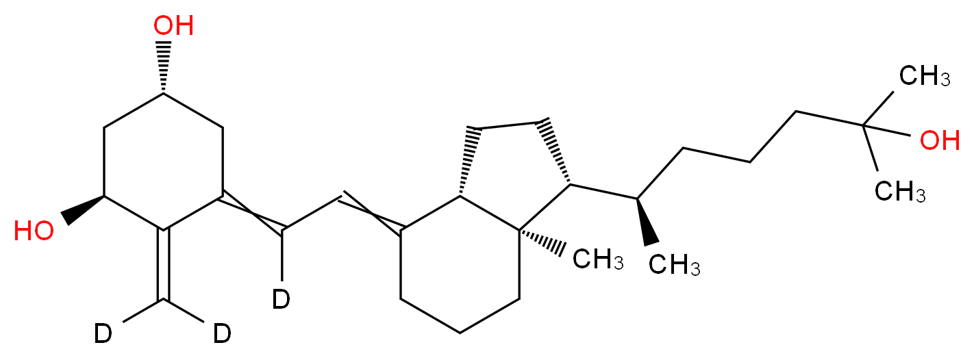 1α,25-二羟维生素 D3 (6,19,19-d3)_分子结构_CAS_128723-16-0)