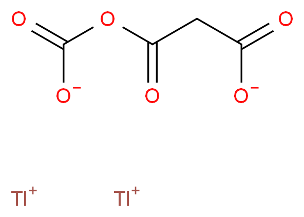 bis($l^{1}-thallanylium) 3-(carboxylatooxy)-3-oxopropanoate_分子结构_CAS_61971-47-9