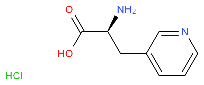 (2S)-2-amino-3-(pyridin-3-yl)propanoic acid hydrochloride_分子结构_CAS_343626-03-9