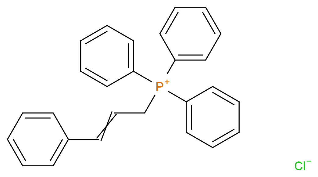 triphenyl(3-phenylprop-2-en-1-yl)phosphanium chloride_分子结构_CAS_1530-35-4