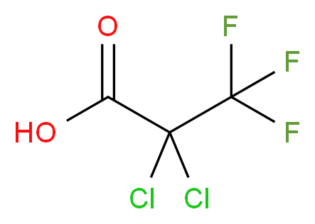 2,2-dichloro-3,3,3-trifluoropropanoic acid_分子结构_CAS_422-39-9