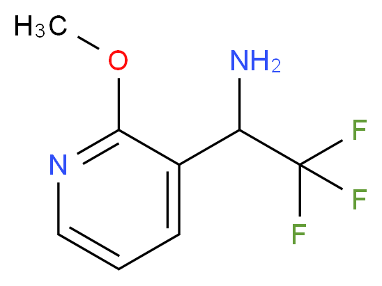 2,2,2-trifluoro-1-(2-methoxypyridin-3-yl)ethan-1-amine_分子结构_CAS_1060807-17-1