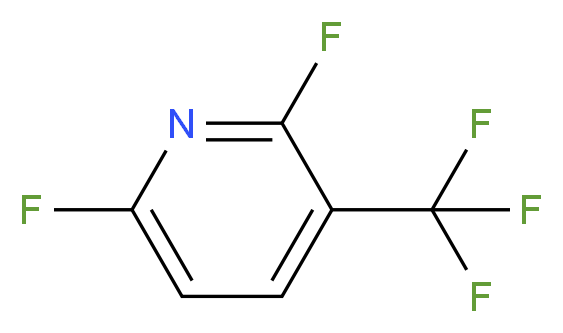 2,6-difluoro-3-(trifluoromethyl)pyridine_分子结构_CAS_58584-98-8