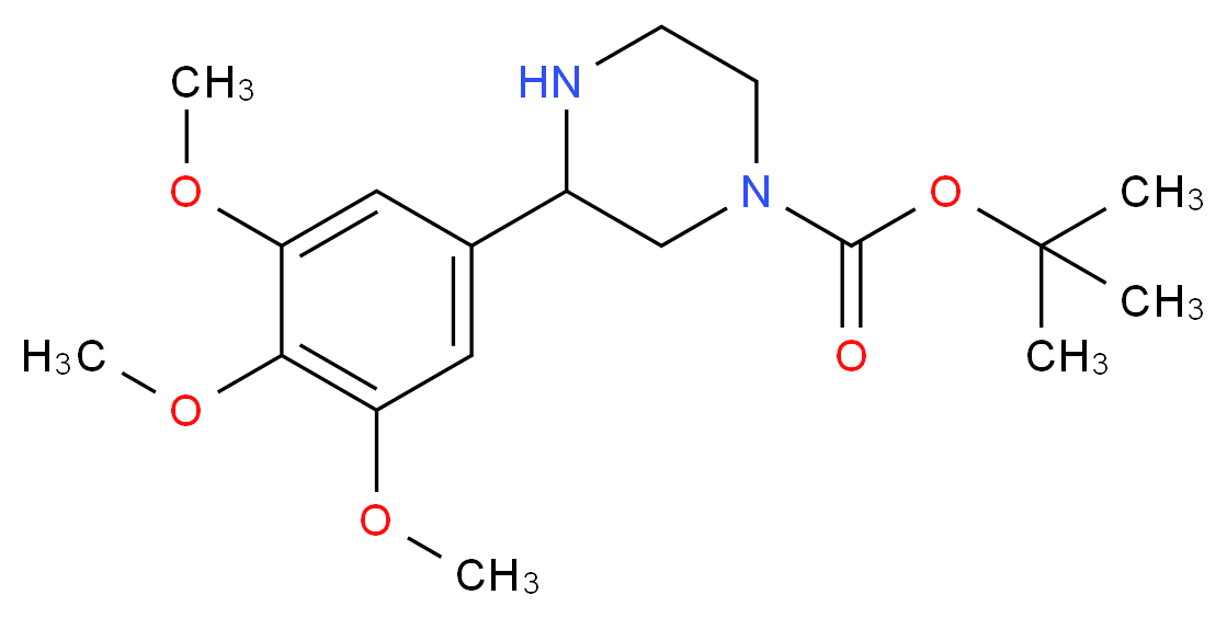 3-(3,4,5-TRIMETHOXY-PHENYL)-PIPERAZINE-1-CARBOXYLIC ACID TERT-BUTYL ESTER_分子结构_CAS_886770-31-6)