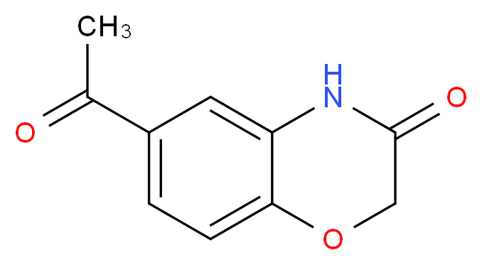 6-乙酰基-2H-1,4-苯并噁嗪-3(4H)-酮_分子结构_CAS_26518-71-8)