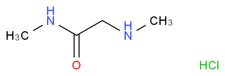 N-Methyl-2-(methylamino)acetamide hydrochloride_分子结构_CAS_)