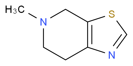 5-Methyl-4,5,6,7-tetrahydrothiazolo[5,4-c]pyridine_分子结构_CAS_259809-24-0)