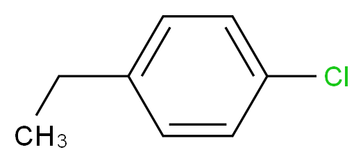 4-Chloro(ethylbenzene)_分子结构_CAS_622-98-0)