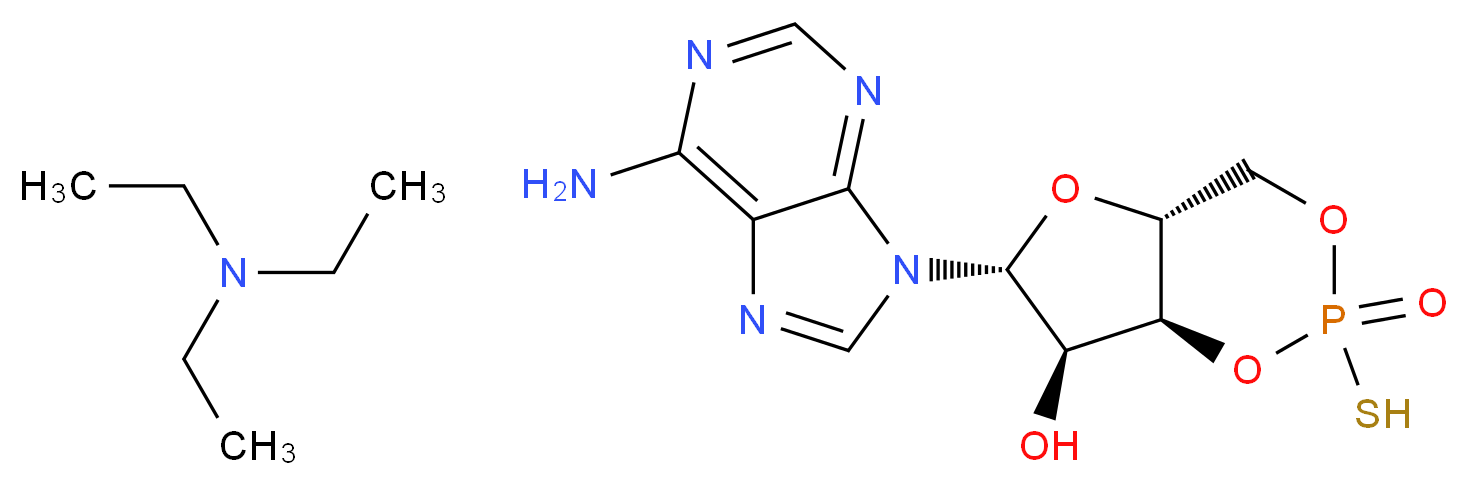 ADENOSINE-3',5'-cyclic-MONOPHOSPHOROTHIOATE TRIETHYLAMMONIUM SALT SP-ISOMER_分子结构_CAS_71774-13-5)