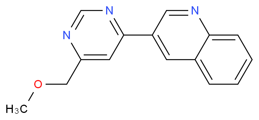 3-[6-(methoxymethyl)pyrimidin-4-yl]quinoline_分子结构_CAS_)