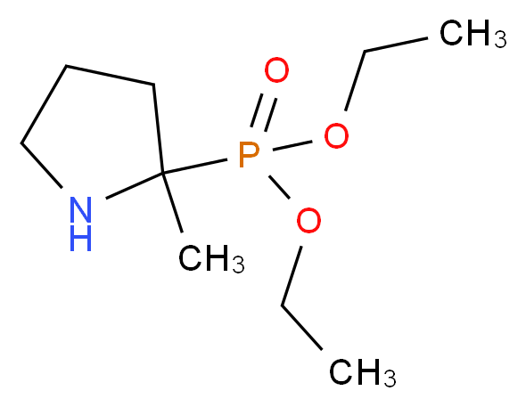 diethyl (2-methylpyrrolidin-2-yl)phosphonate_分子结构_CAS_157230-68-7