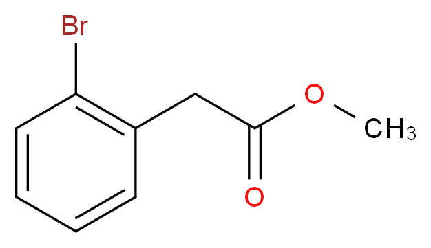 methyl 2-(2-bromophenyl)acetate_分子结构_CAS_57486-69-8