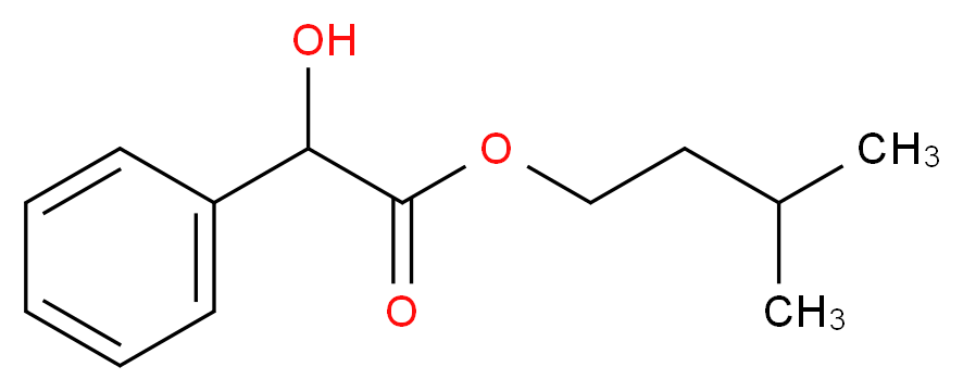 DL-扁桃酸异戊酯_分子结构_CAS_95360-05-7)