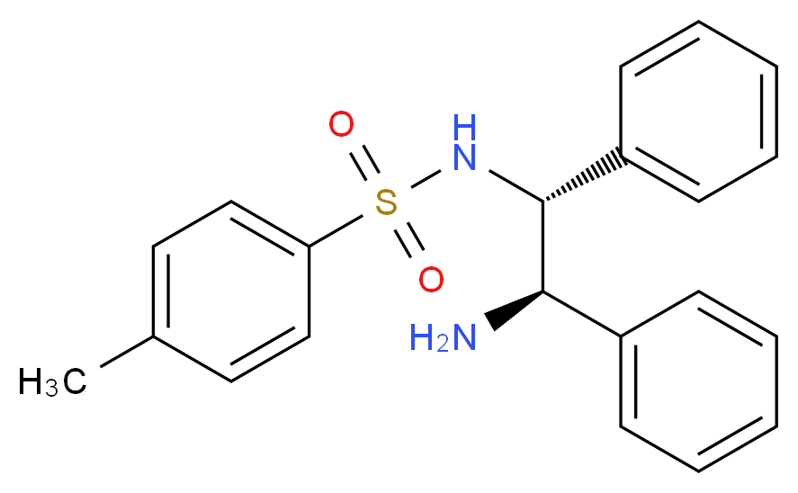 (R,R)-N-(2-Amino-1,2-diphenylethyl)-p-toluenesulfonamide_分子结构_CAS_144222-34-4)