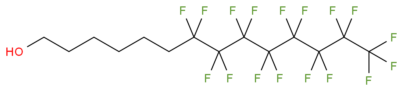 7,7,8,8,9,9,10,10,11,11,12,12,13,13,14,14,14-heptadecafluorotetradecan-1-ol_分子结构_CAS_129794-54-3