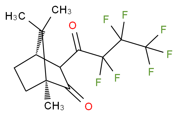 3-(全氟丁酰)-(-)-樟脑_分子结构_CAS_115224-00-5)