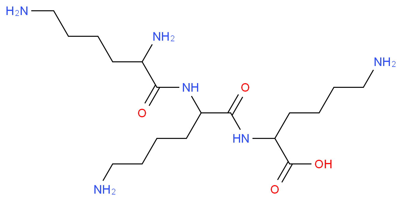 6-amino-2-[6-amino-2-(2,6-diaminohexanamido)hexanamido]hexanoic acid_分子结构_CAS_13184-14-0