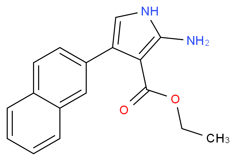 Ethyl 2-amino-4-(2-naphthyl)-1H-pyrrole-3-carboxylate_分子结构_CAS_)
