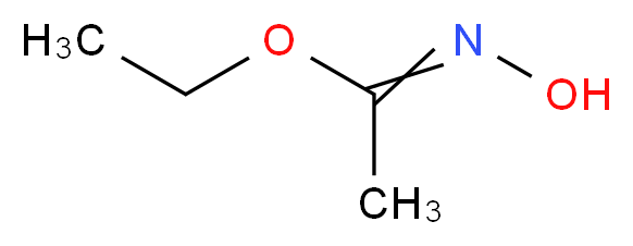 ethyl N-hydroxyethanecarboximidate_分子结构_CAS_10576-12-2