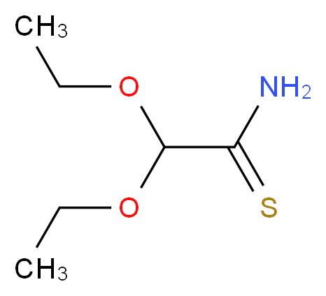 2,2-Diethoxythioacetamide_分子结构_CAS_73956-15-7)