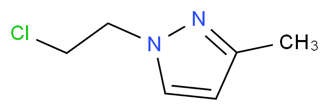1-(2-Chloroethyl)-3-methyl-1H-pyrazole_分子结构_CAS_96450-55-4)