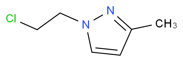 1-(2-chloroethyl)-3-methyl-1H-pyrazole_分子结构_CAS_96450-55-4)