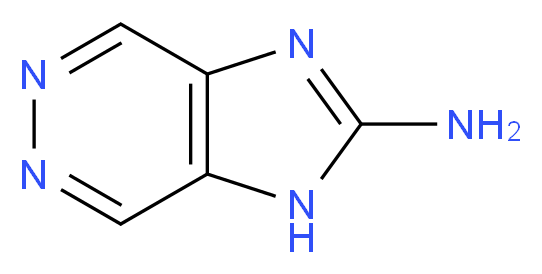 1H-imidazo[4,5-d]pyridazin-2-amine_分子结构_CAS_160568-14-9