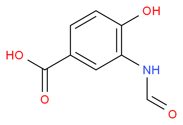 3-(甲酸胺)-4-羟基苯甲酸_分子结构_CAS_15026-75-2)